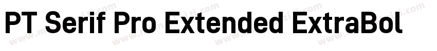 PT Serif Pro Extended ExtraBold字体转换